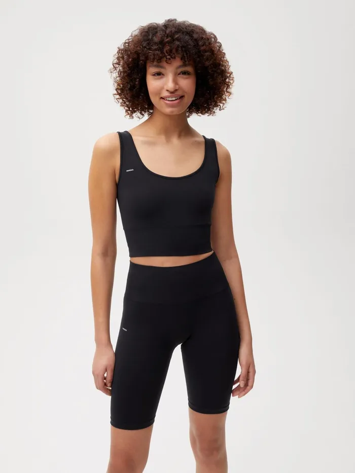PANGAIA Activewear Sports Tank Bra 20 Black Women Tshirts and Tops