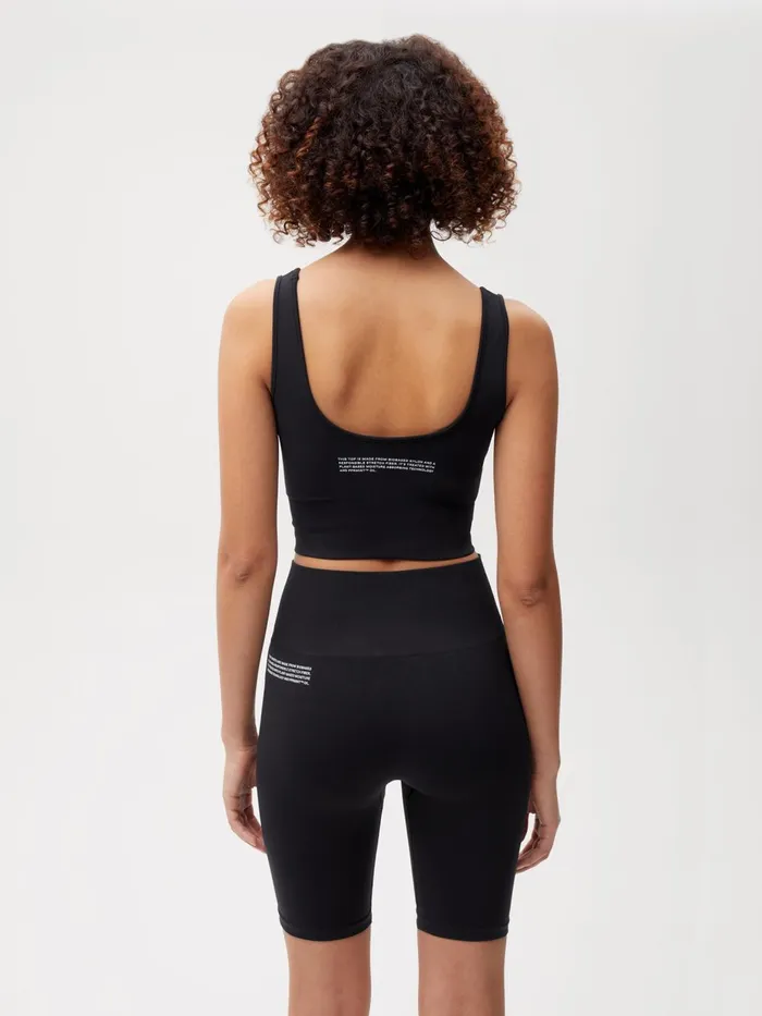 PANGAIA Activewear Sports Tank Bra 20 Black Women Tshirts and Tops