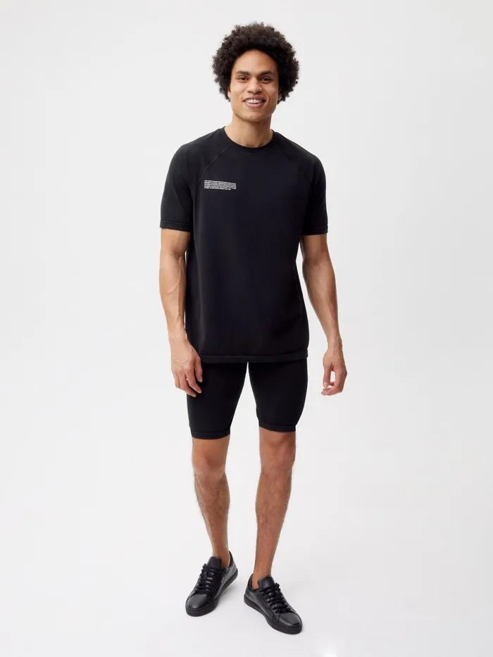 PANGAIA Activewear Tshirt Black Men Tshirts and Tops