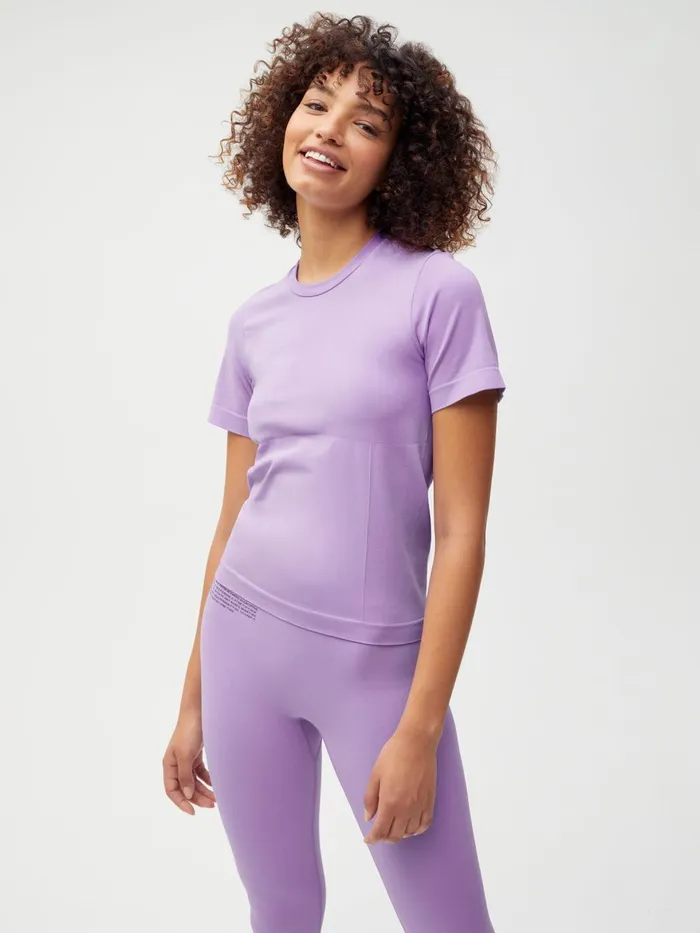 PANGAIA Activewear Tshirt Orchid Purple Women Tshirts and Tops