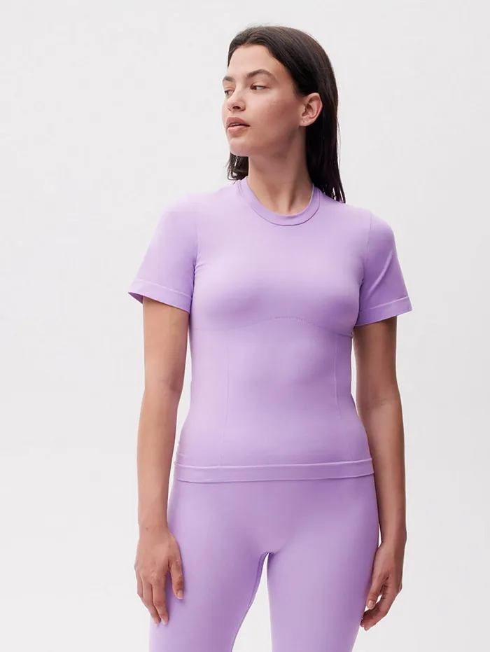 PANGAIA Activewear Tshirt Orchid Purple Women Tshirts and Tops