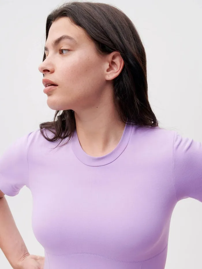 PANGAIA Activewear Tshirt Orchid Purple Women Tshirts and Tops