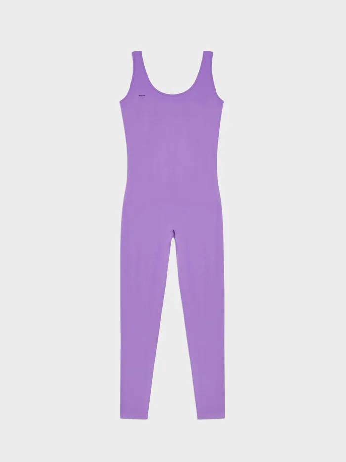 PANGAIA Activewear Unitard 20 Dark Orchid Women Dresses and Jumpsuits