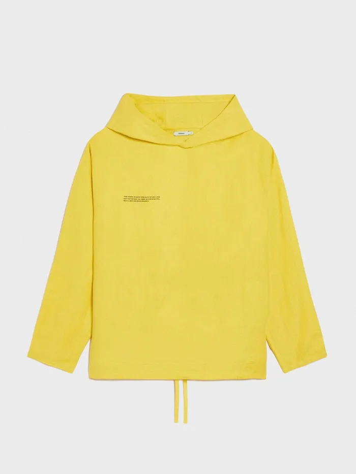 PANGAIA Aloe Linen Hoodie Sunshine Yellow Women Hoodies