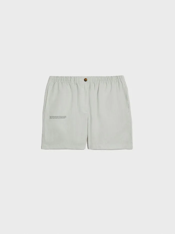 PANGAIA Aloe Linen Shorts Limestone Women Shorts
