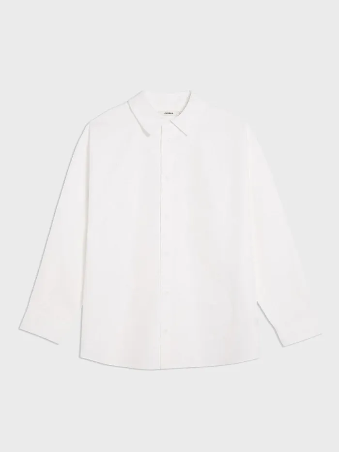PANGAIA Collared Shirt Off White Men Tshirts and Tops