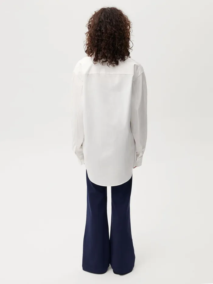 PANGAIA Collared Shirt Off White Men Tshirts and Tops