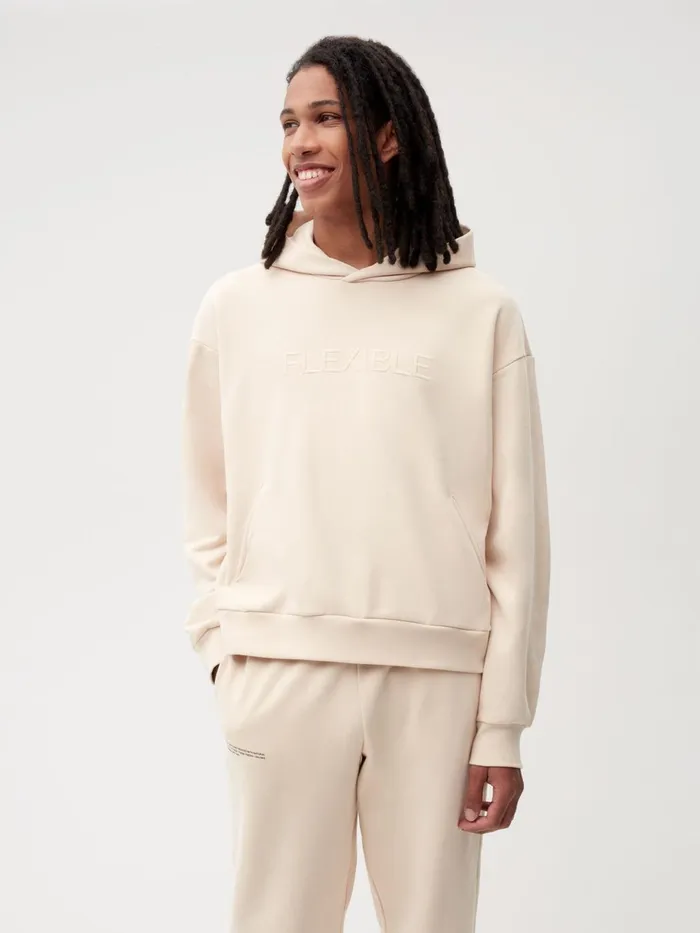 PANGAIA Flexible Hoodie Sand Men Hoodies