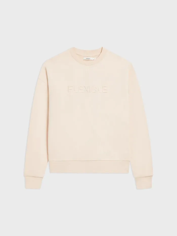 PANGAIA Flexible Sweatshirt Sand Men Sweatshirts