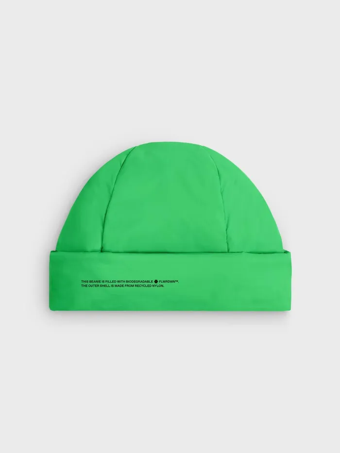 PANGAIA FLWRDWN Beanie Jade Green WomenMen Hats and Gloves