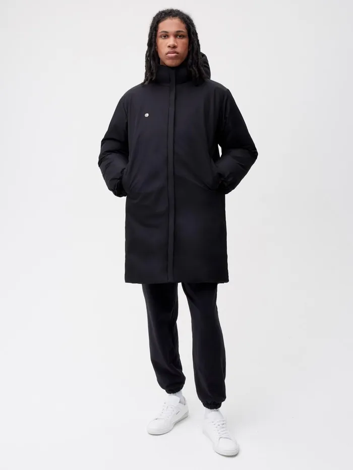 PANGAIA FLWRDWN Long Coat Black Women Jackets and Outerwear