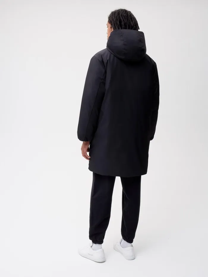 PANGAIA FLWRDWN Long Coat Black Women Jackets and Outerwear