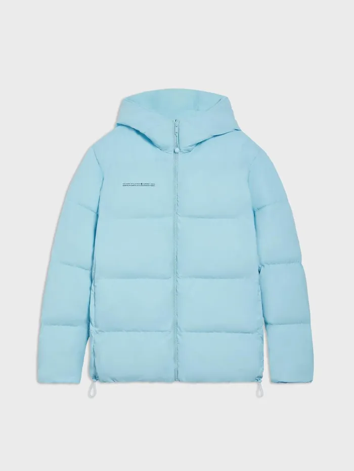 PANGAIA FLWRDWN Short Reversible Jacket Celestial Blue Men Jackets and Outerwear PANGAIA FLWRDWN Short Reversible Jacket Celestial Blue Men Jackets and Outerwear