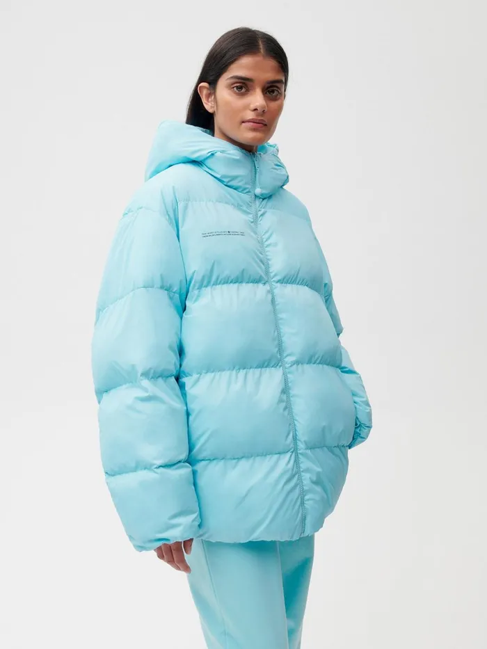PANGAIA FLWRDWN Short Reversible Jacket Celestial Blue Men Jackets and Outerwear
