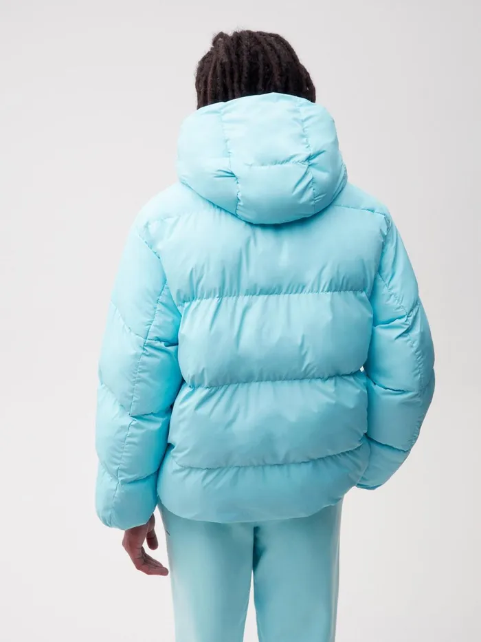 PANGAIA FLWRDWN Short Reversible Jacket Celestial Blue Men Jackets and Outerwear