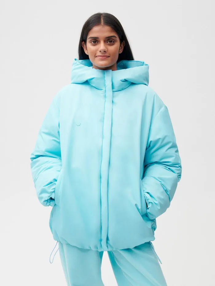 PANGAIA FLWRDWN Short Reversible Jacket Celestial Blue Men Jackets and Outerwear