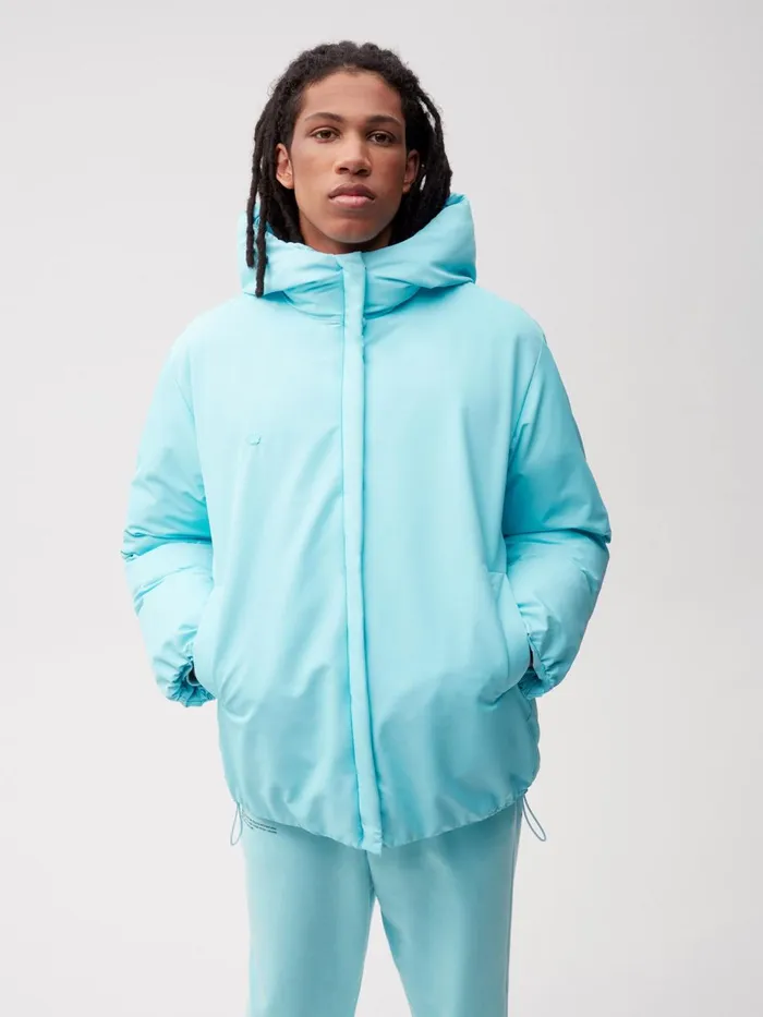 PANGAIA FLWRDWN Short Reversible Jacket Celestial Blue Men Jackets and Outerwear