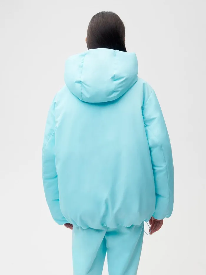PANGAIA FLWRDWN Short Reversible Jacket Celestial Blue Men Jackets and Outerwear