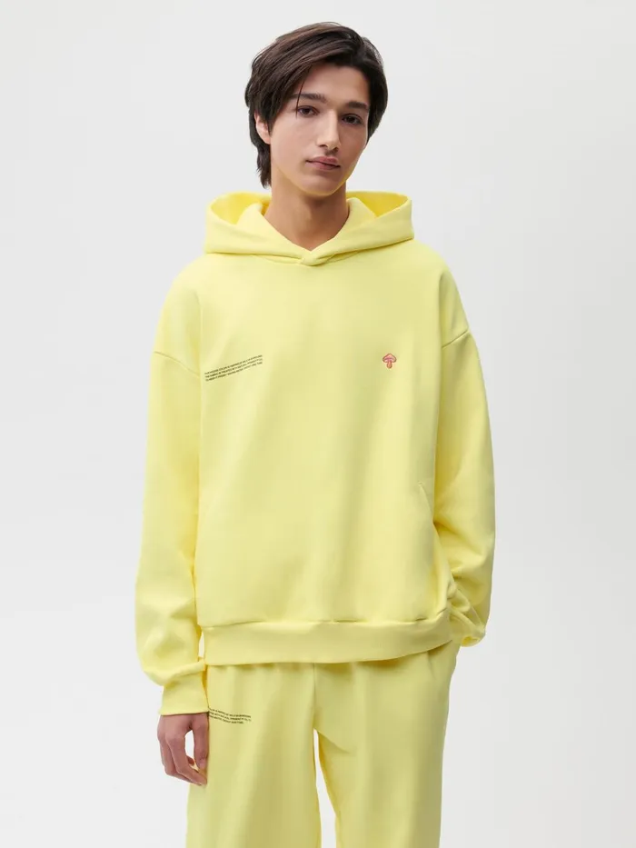 PANGAIA Fungi Capsule 365 Signature Hoodie Fungi Yellow Men Hoodies