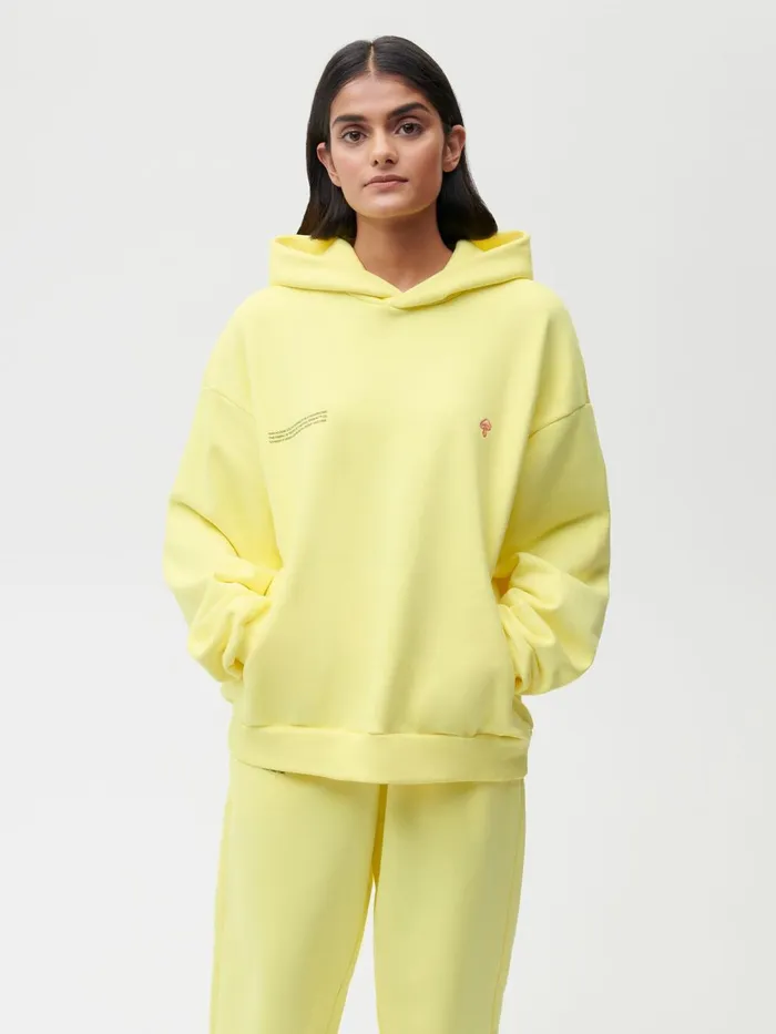 PANGAIA Fungi Capsule 365 Signature Hoodie Fungi Yellow Men Hoodies