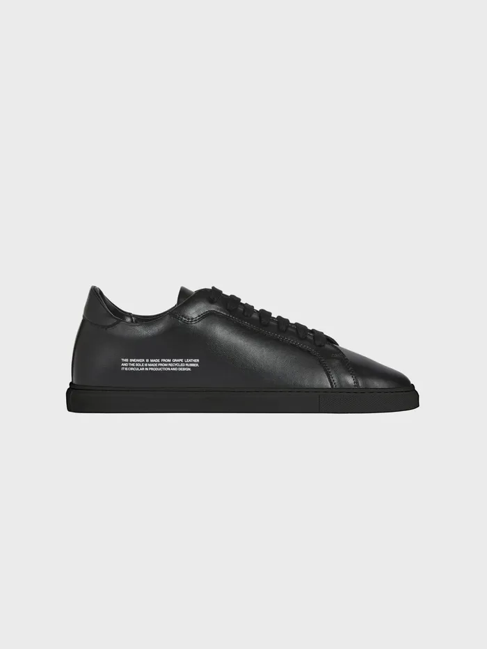 PANGAIA Grape Leather Sneakers Black WomenMen Sneakers