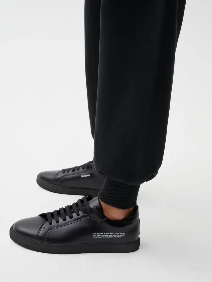 PANGAIA Grape Leather Sneakers Black WomenMen Sneakers