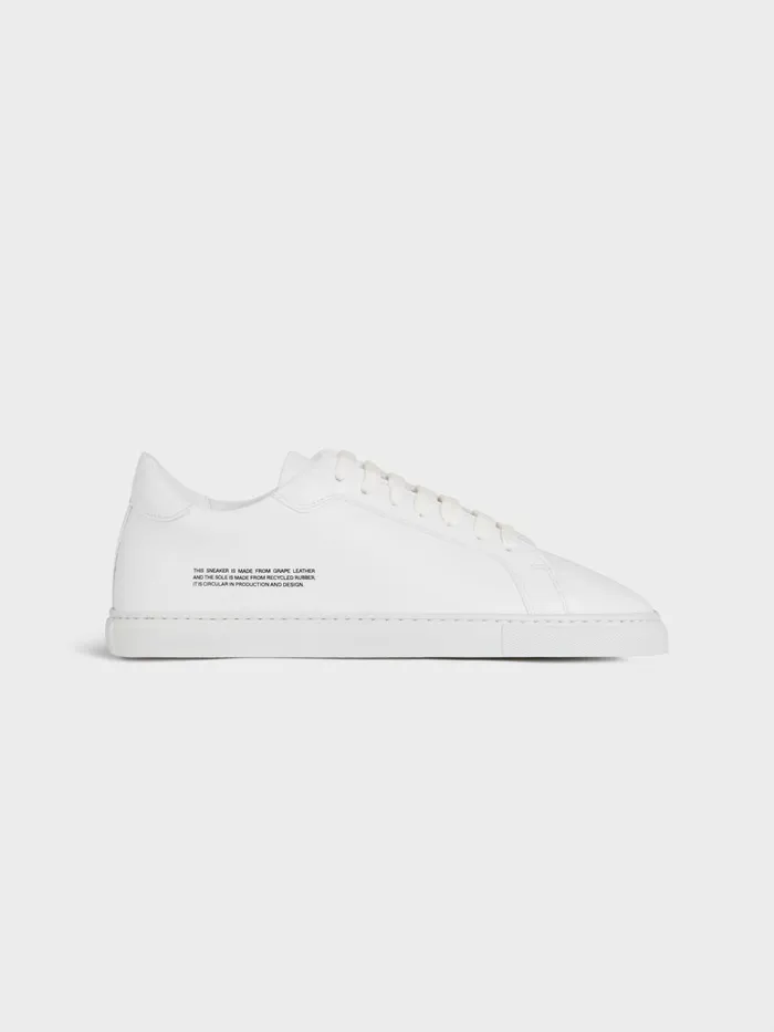 PANGAIA Grape Leather Sneakers Off White WomenMen Sneakers