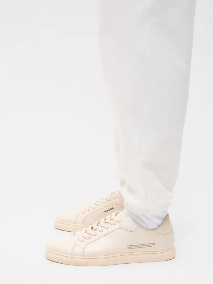PANGAIA Grape Leather Sneakers Sand WomenMen Sneakers