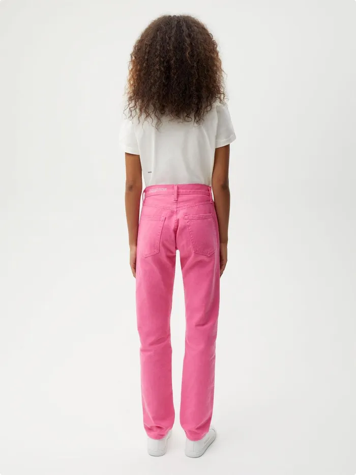 PANGAIA Hemp Denim StraightLeg Jeans Flamingo Pink Men Denim