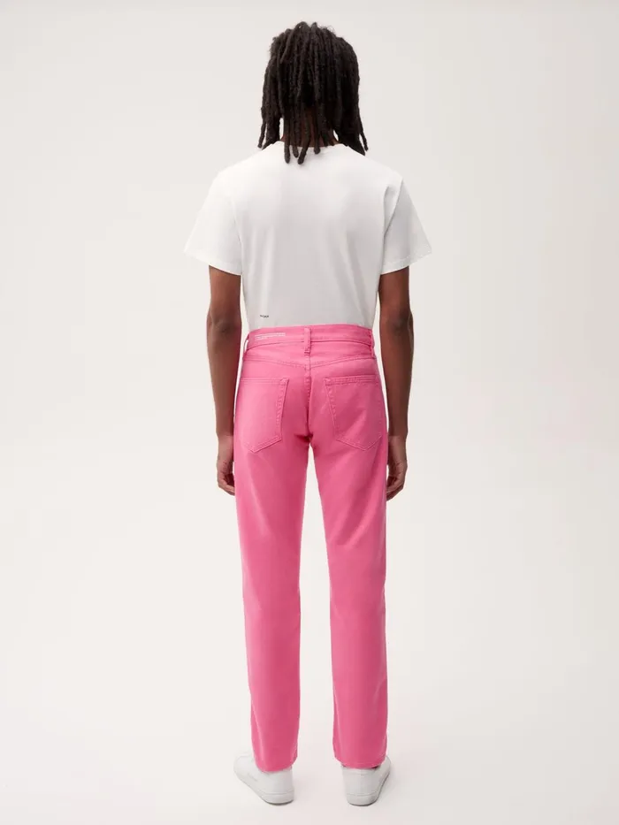 PANGAIA Hemp Denim StraightLeg Jeans Flamingo Pink Men Denim