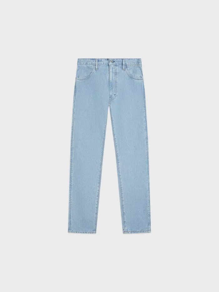 PANGAIA Hemp Denim Straight Leg Jeans Light Indigo Wash Men Denim