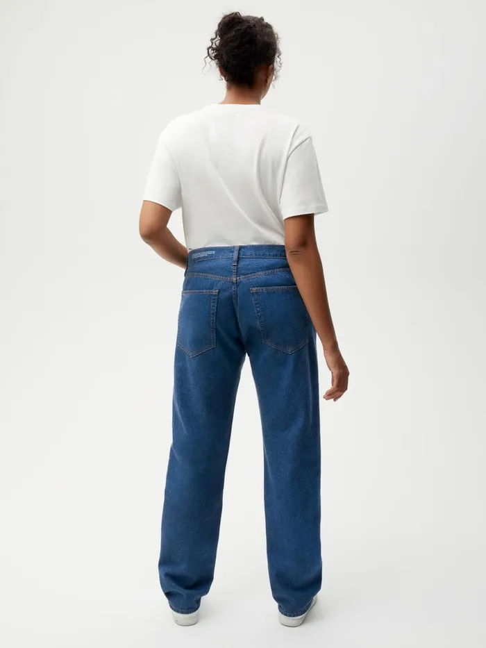 PANGAIA Hemp Denim StraightLeg Jeans Mid Wash Women Denim
