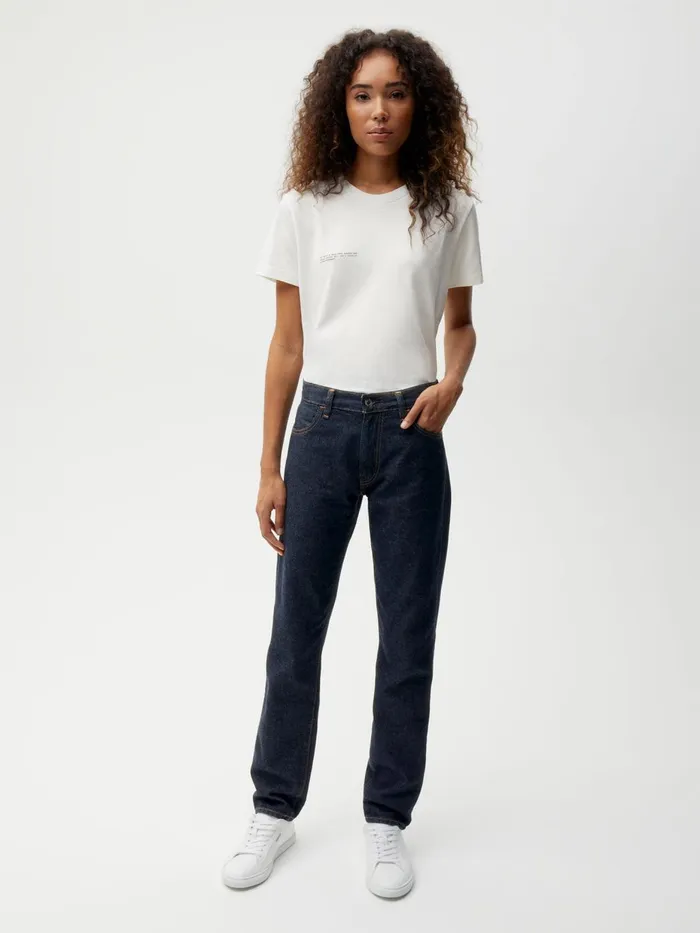 PANGAIA Hemp Denim StraightLeg Jeans Rinse Wash Men Denim