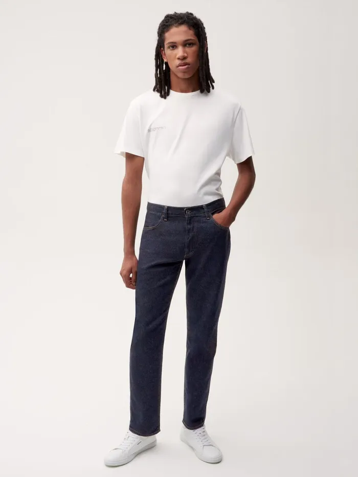 PANGAIA Hemp Denim StraightLeg Jeans Rinse Wash Men Denim