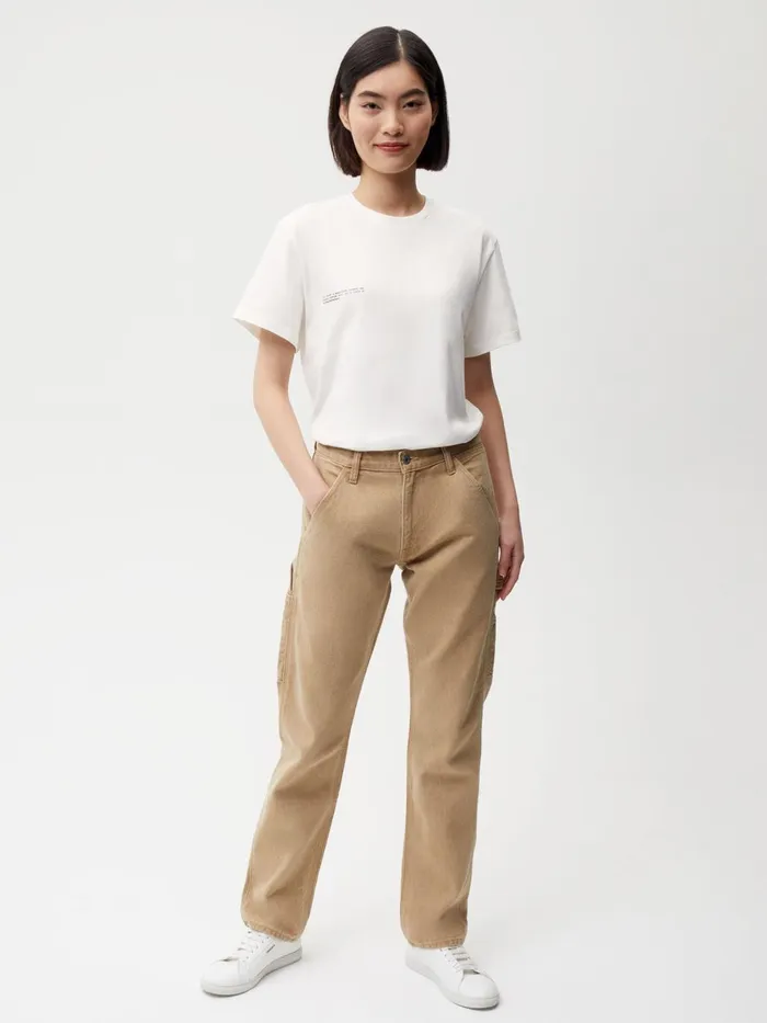 PANGAIA Hemp Denim Workwear Carpenter Jeans Acorn Khaki Men Denim