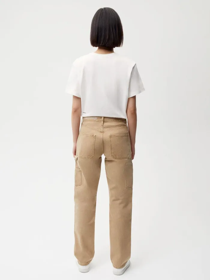PANGAIA Hemp Denim Workwear Carpenter Jeans Acorn Khaki Men Denim