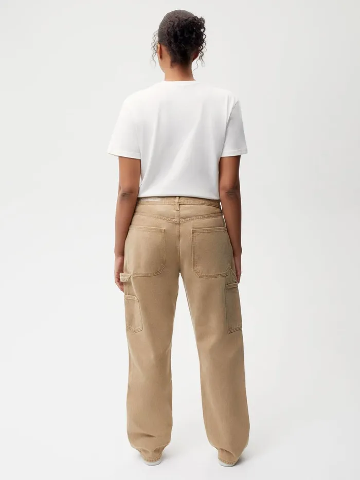 PANGAIA Hemp Denim Workwear Carpenter Jeans Acorn Khaki Men Denim