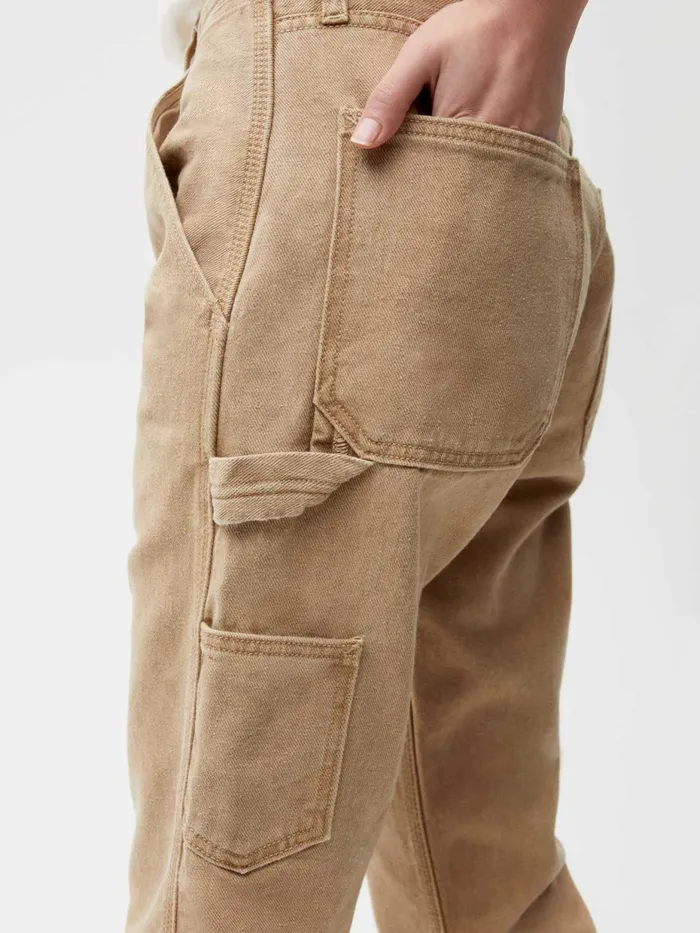 PANGAIA Hemp Denim Workwear Carpenter Jeans Acorn Khaki Men Denim