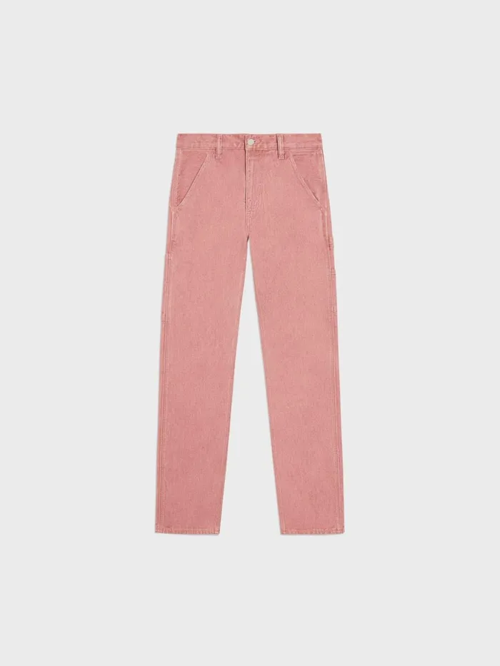 PANGAIA Hemp Denim Workwear Carpenter Jeans Beetroot Pink Men Denim