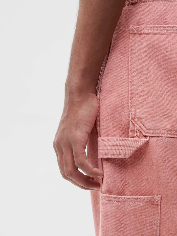 PANGAIA Hemp Denim Workwear Carpenter Jeans Beetroot Pink Men Denim