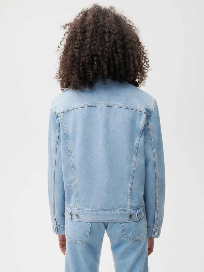PANGAIA Hemp Unisex Jacket Light Indigo Wash Women Denim