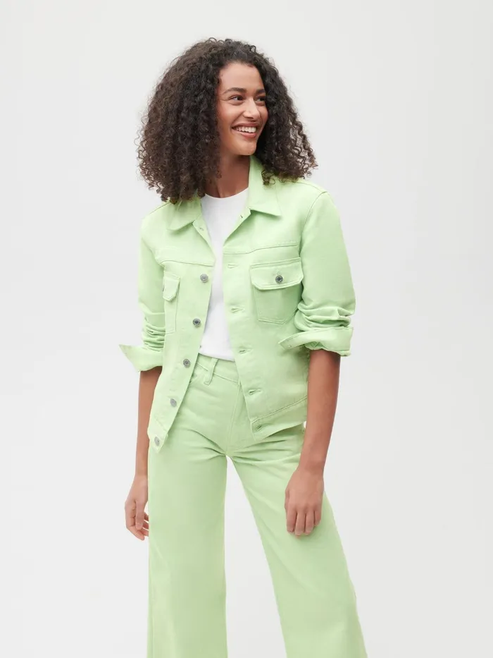 PANGAIA Hemp Unisex Jacket Pistachio Women Jackets and Outerwear