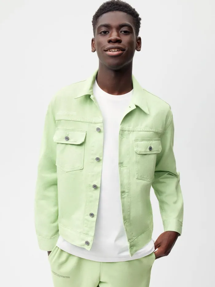 PANGAIA Hemp Unisex Jacket Pistachio Women Jackets and Outerwear