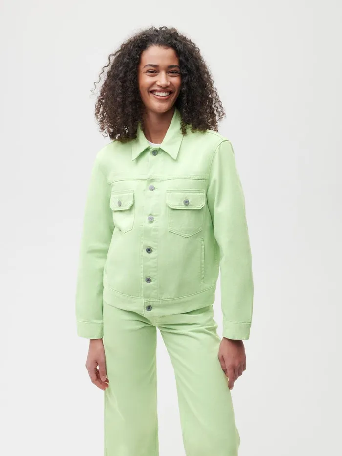PANGAIA Hemp Unisex Jacket Pistachio Women Jackets and Outerwear