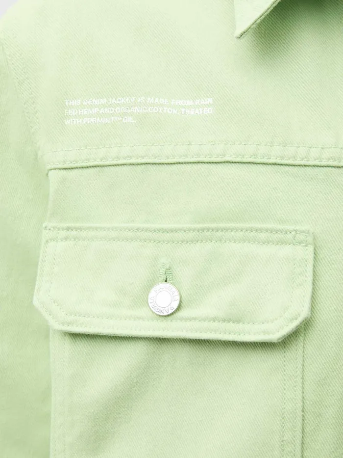PANGAIA Hemp Unisex Jacket Pistachio Women Jackets and Outerwear
