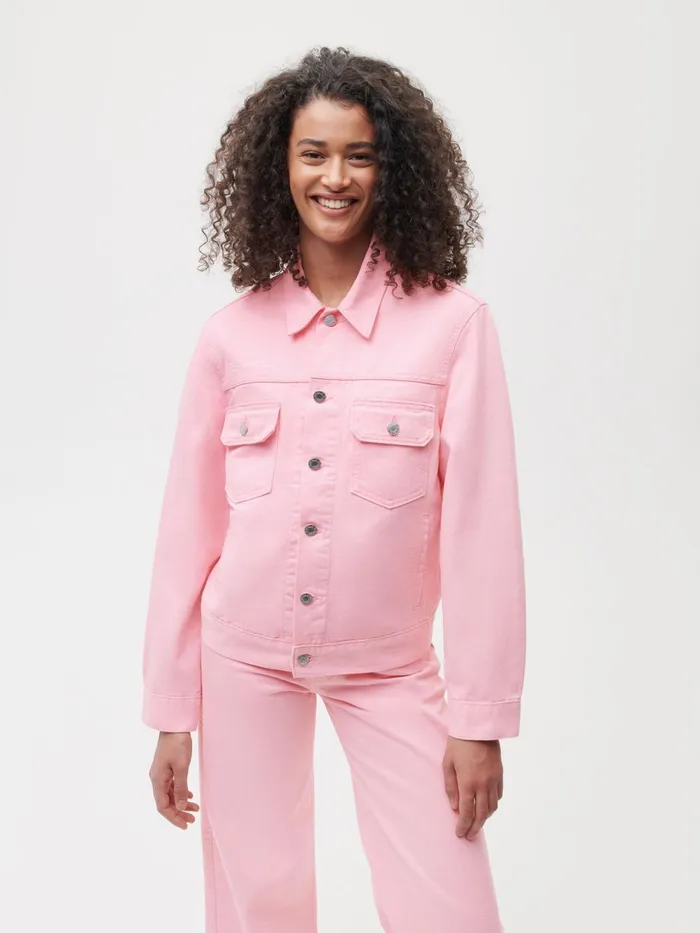 PANGAIA Hemp Unisex Jacket Sakura Pink Women Denim