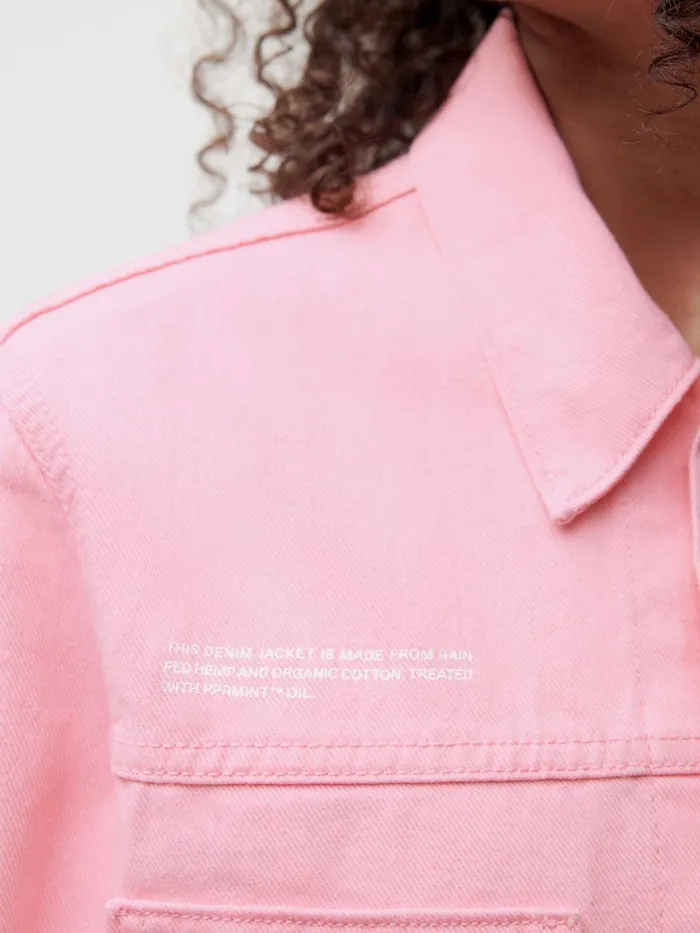 PANGAIA Hemp Unisex Jacket Sakura Pink Women Denim