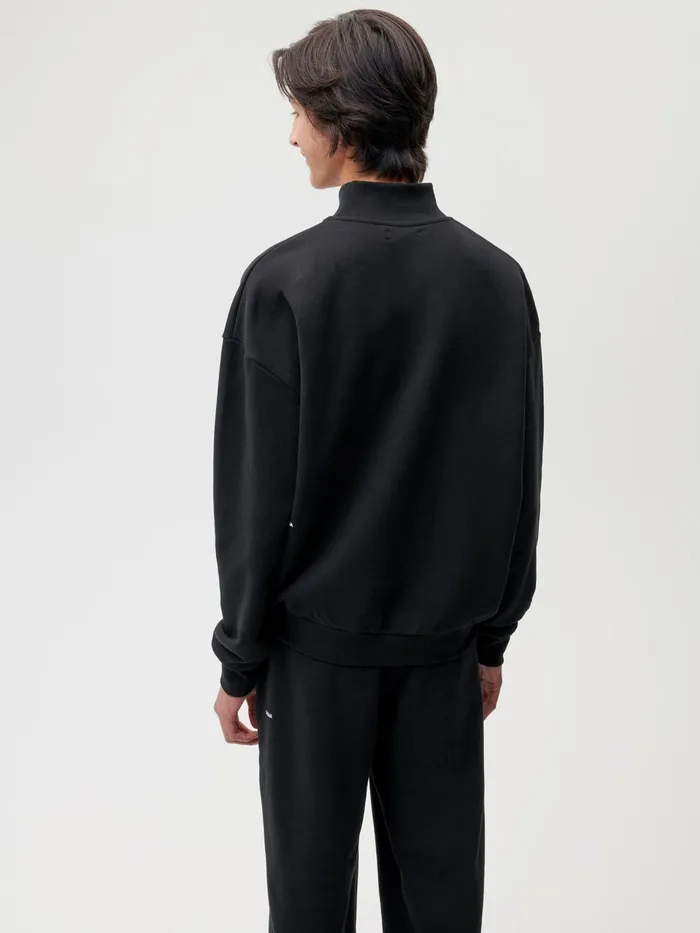PANGAIA High Neck Sweatshirt Black Men Sweatshirts