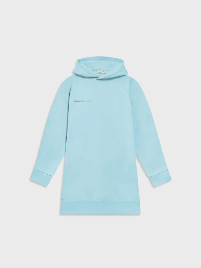 PANGAIA Hooded Dress Celestial Blue Women Dresses and Jumpsuits
