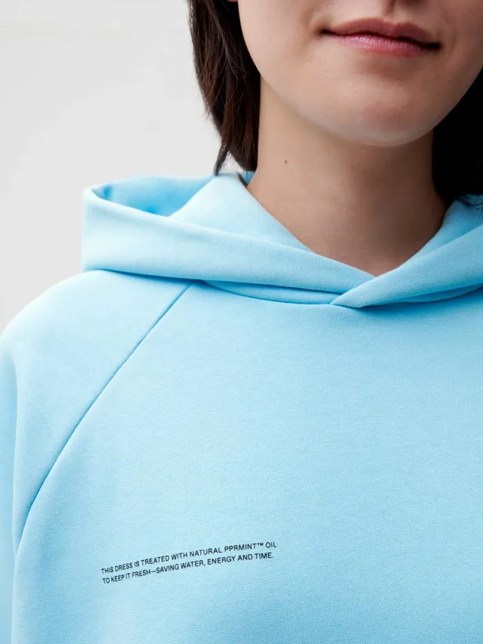 PANGAIA Hooded Dress Celestial Blue Women Dresses and Jumpsuits